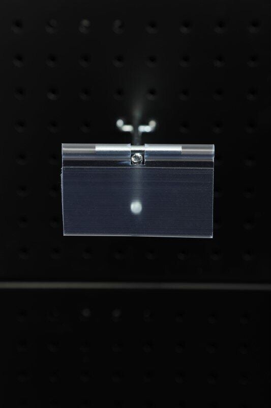 10 Adet Kancaya Plastik Etiket - 6 Cm Şeffaf Kanca Etiketi