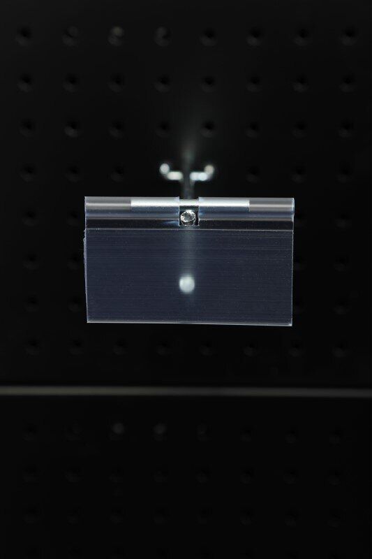 10 Adet Kancaya Plastik Etiket - 6 Cm Şeffaf Kanca Etiketi