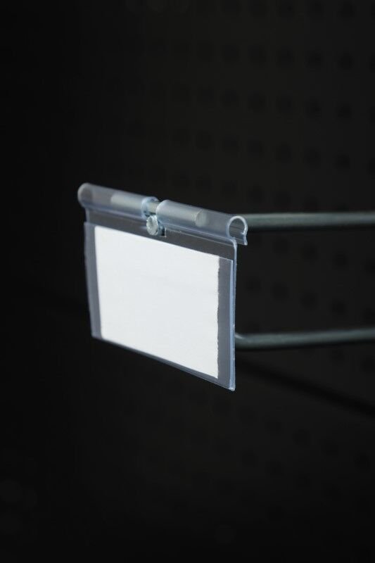 10 Adet Kancaya Plastik Etiket - 6 Cm Şeffaf Kanca Etiketi