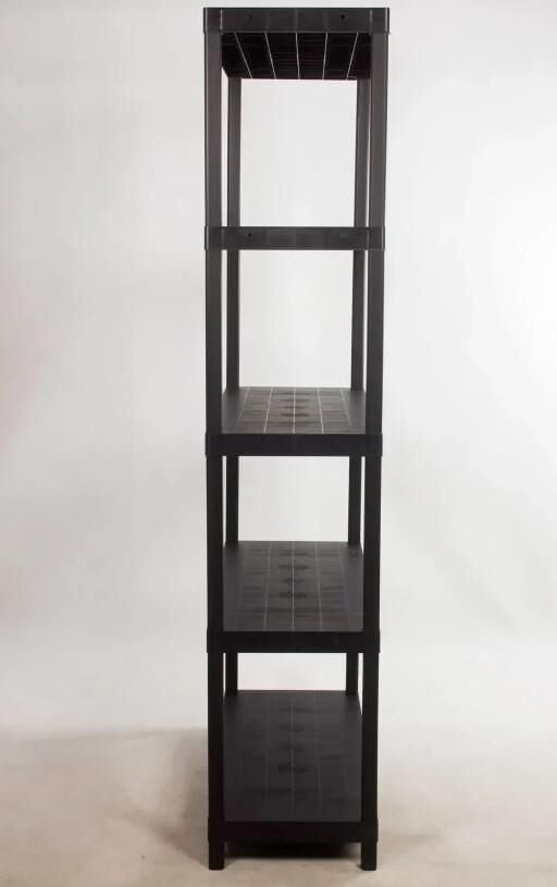 5 Katlı 43x93x215 Cm Plastik Raf - Depo, Arşiv, Kiler, Dosya, Market Rafı