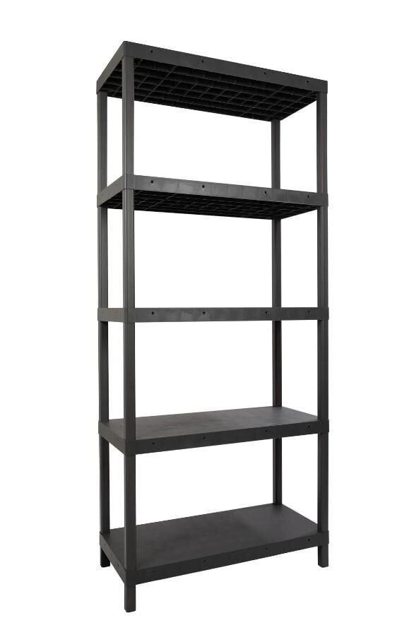 5 Katlı 43x93x215 Cm Plastik Raf - Depo, Arşiv, Kiler, Dosya, Market Rafı