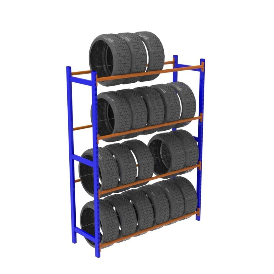 4 Katlı Lastik İstifleme Rafı