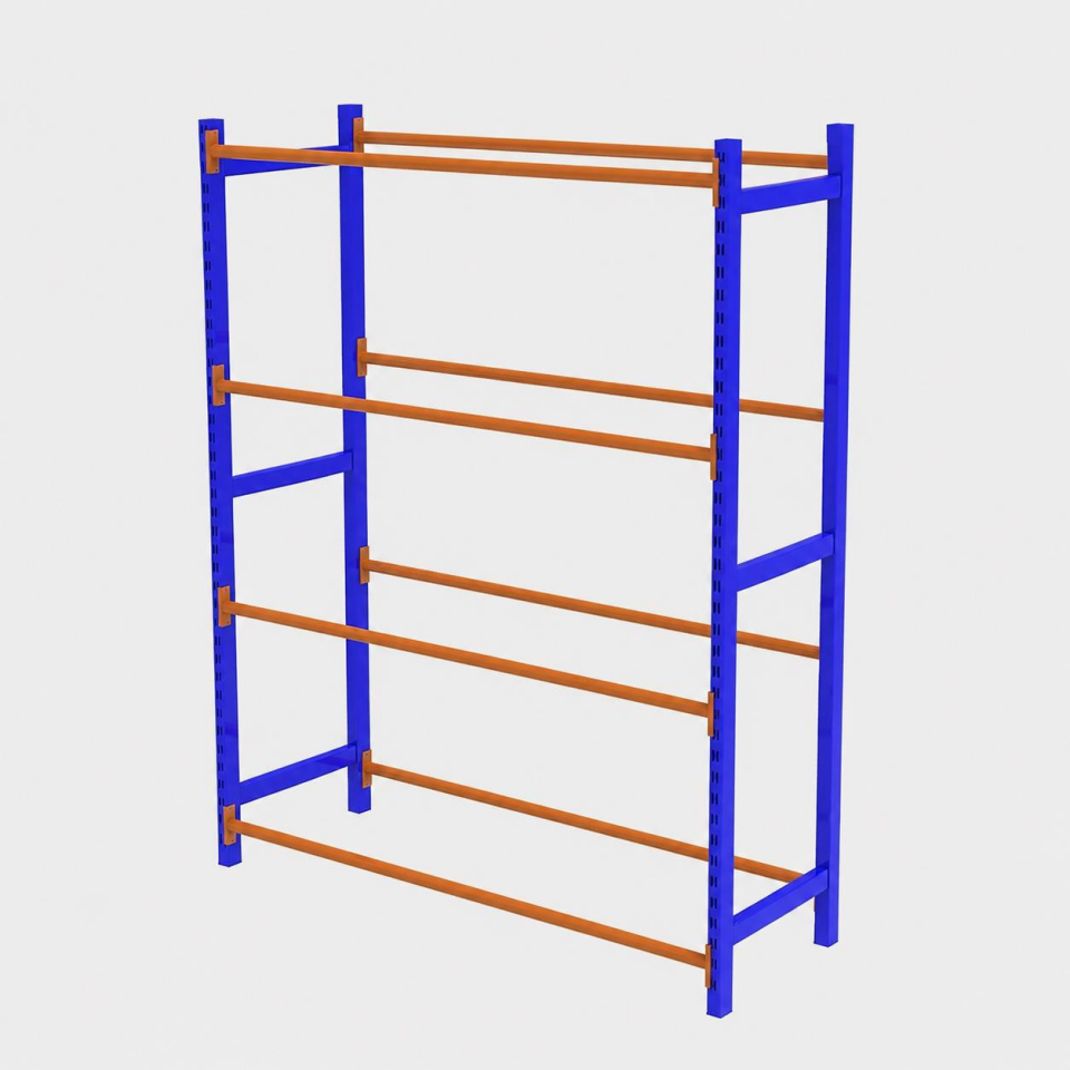 4 Katlı Hafif Rack Lastik Rafı - Lastik İstifleme Rafı