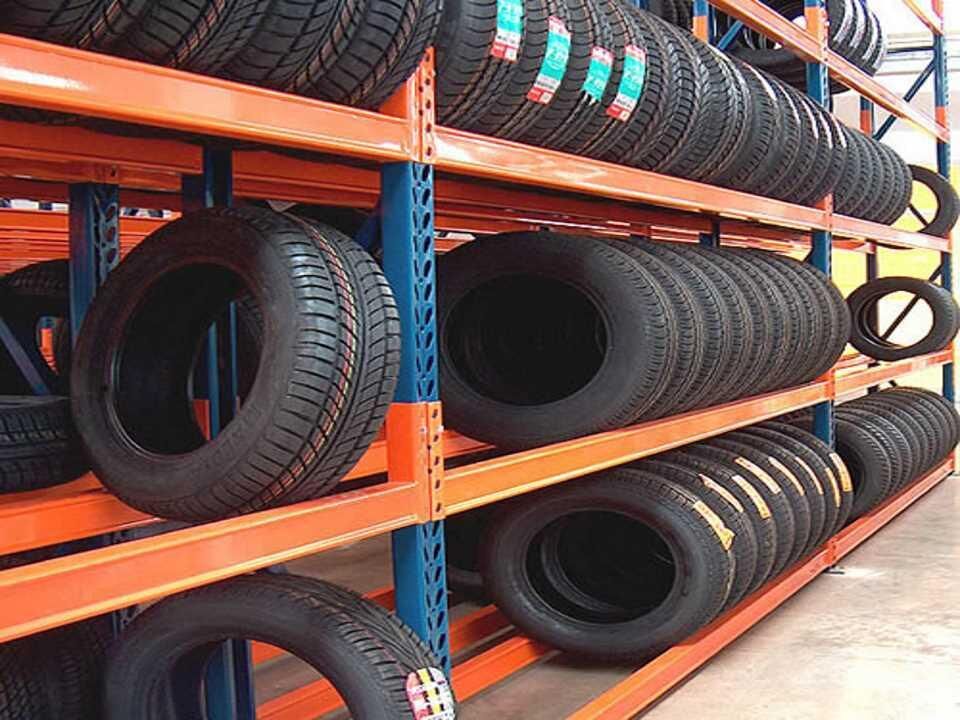 4 Katlı Lastik Rafı - Lastik İstifleme Rafı