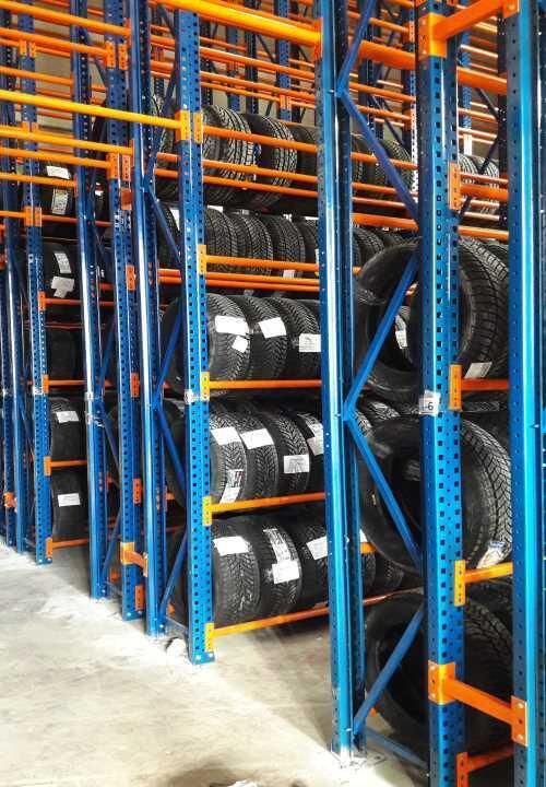 4 Katlı Lastik Rafı - Lastik İstifleme Rafı