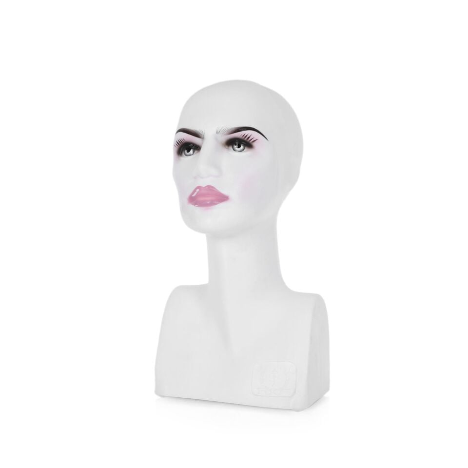 Makyajlı Büst Mankeni - Takı, Peruk Makyajlı Mankeni