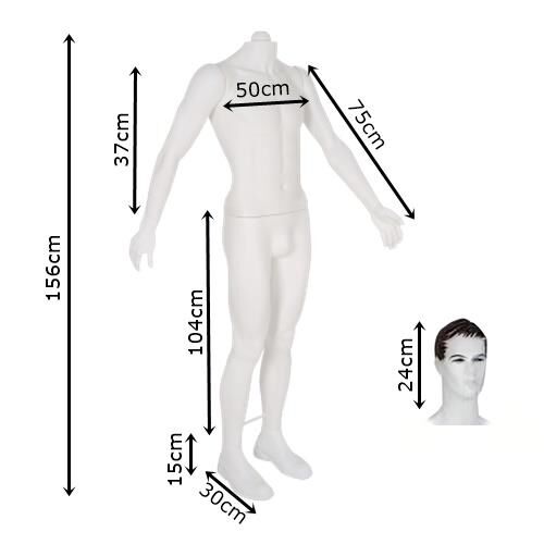 Bay - Bayan Boy Mankeni - Makyajlı Boy Manken, Vitrin Manken Erkek