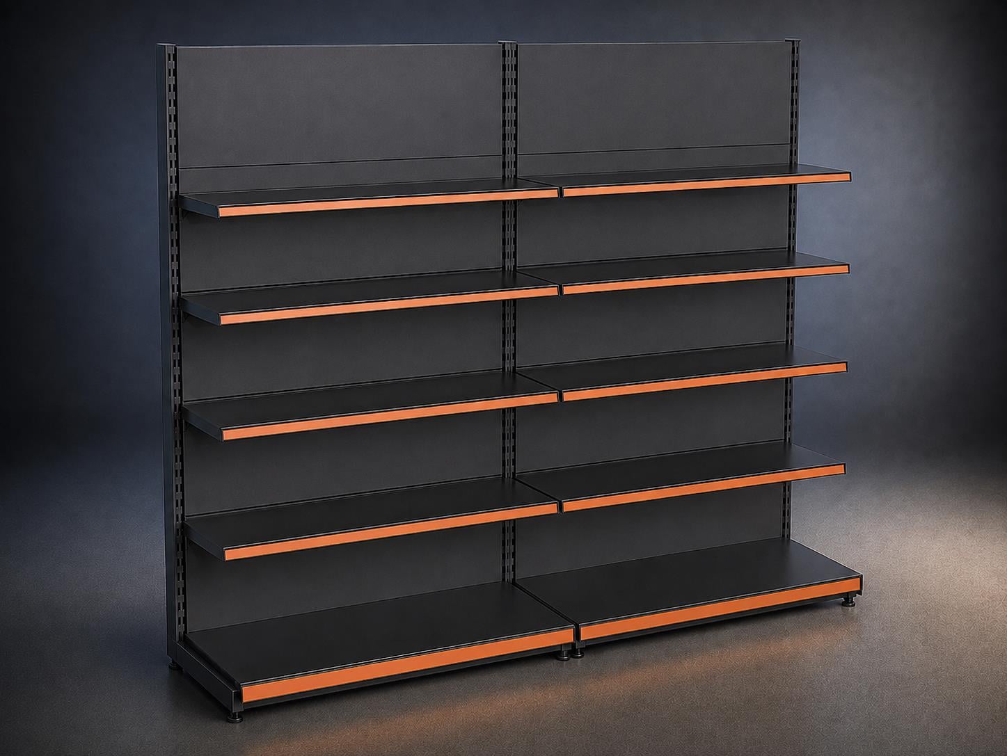 Market Rafı (Ekonomik) 2'li Bazasız Duvar Ünitesi- (40A/30*4) - H:220 cm