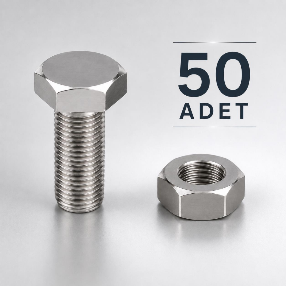 50 Adet Civata ve Somun