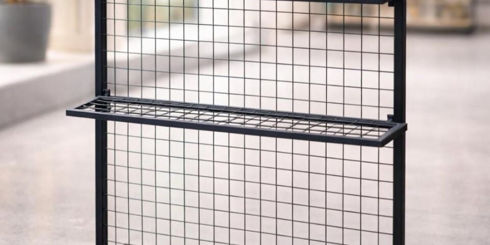 2 Adet Tel Panoya Geçen Sık Telli Tel Raf