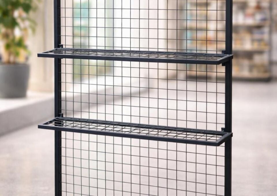 2 Adet Tel Panoya Geçen Sık Telli Tel Raf