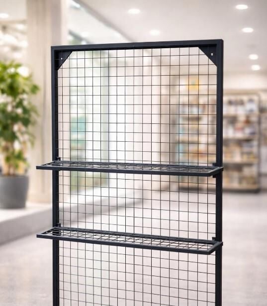 2 Adet Tel Panoya Geçen Sık Telli Tel Raf