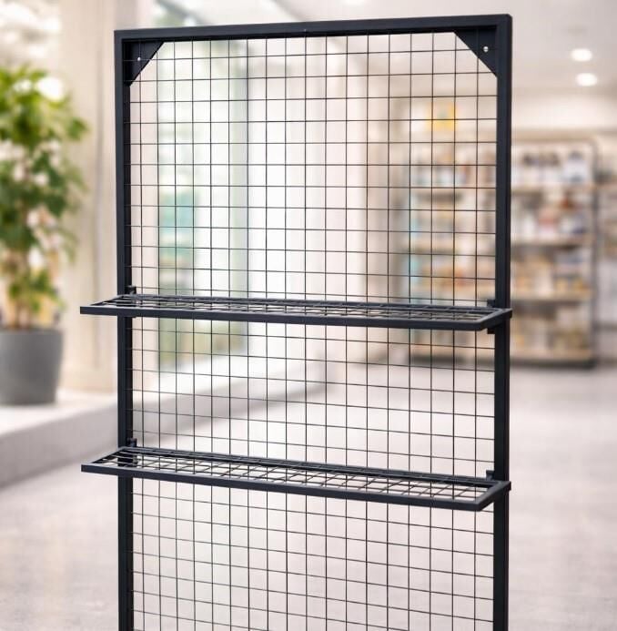 2 Adet Tel Panoya Geçen Sık Telli Tel Raf