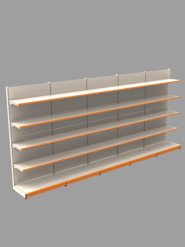 40x60x220 Cm - 40A/30*4 - 5'li Duvar Ünitesi Market Rafı