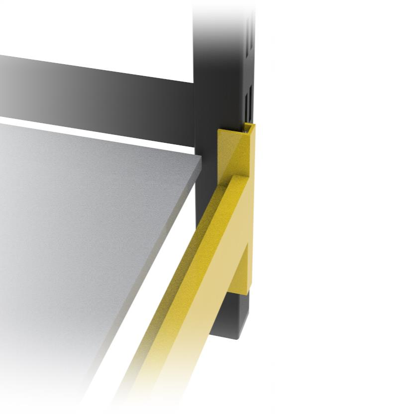 3 Katlı Tekli Midi Rack - Ekonomik Depo, Arşiv, Kiler Rafı