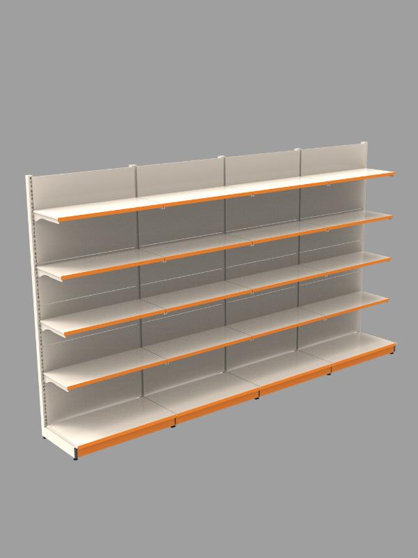 40x75x220 Cm - 40A/30*4 - 4'lü Duvar Ünitesi Market Rafı