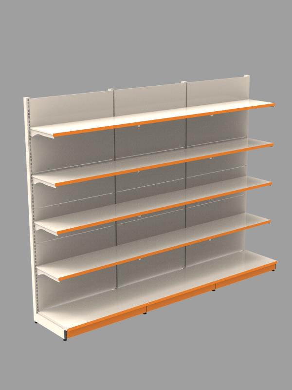 40x90x220 Cm - 40A/30*4 - 3'lü Duvar Ünitesi Market Rafı