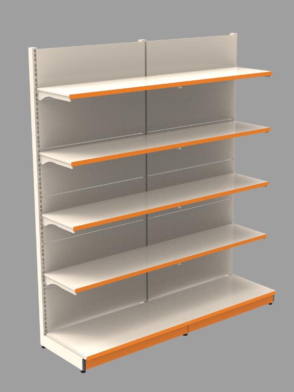 Ekonomik 2'li Market Rafı Duvar Ünitesi - 40x90x220 cm 40A/30*4