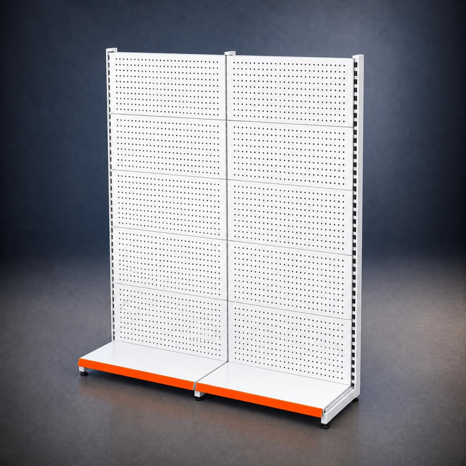 Hırdavat Rafı (Ekonomik) 2'li Duvar Ünitesi-Bazasız  H:220 cm