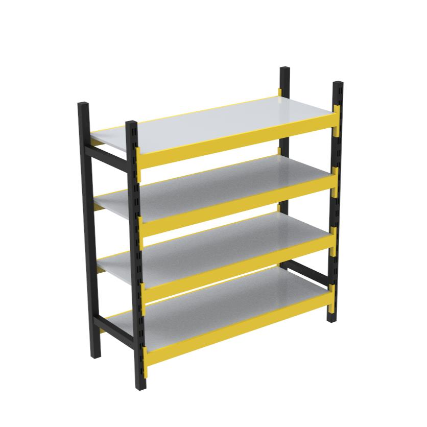 4 Katlı Tekli Midi Rack - Ekonomik Depo,Arşiv, Kiler Rafı