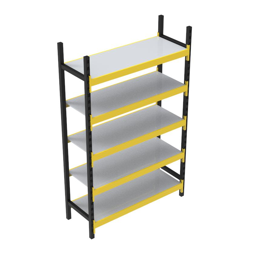 5 Katlı Tekli Midi Rack - Ekonomik Depo,Arşiv, Kiler Rafı