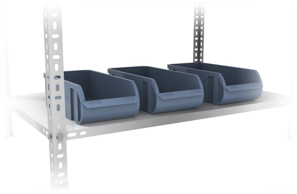 3 Katlı 3'lü Paketleme Masası 177x93 cm - 2 Raflı Tel Kafesli , Atölye, Depo, Hobi Çalışma Masası