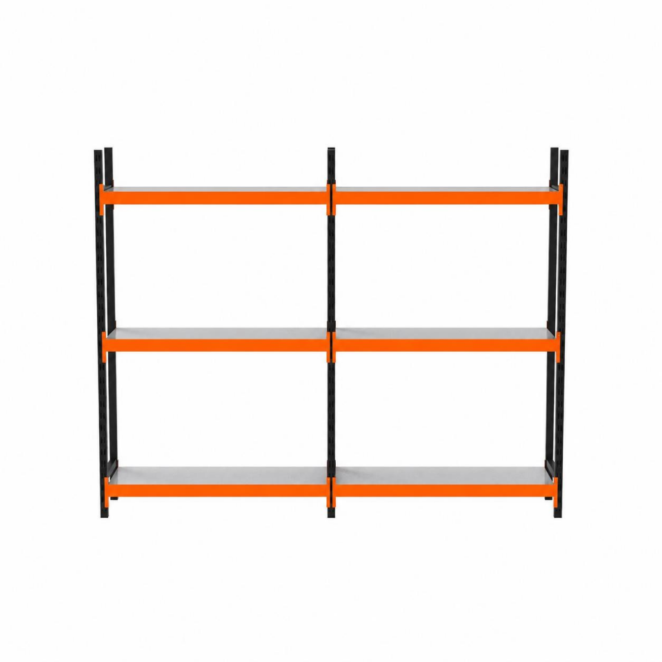 3 Katlı Duble Midi Rack - Ekonomik Depo,Arşiv, Kiler Rafı