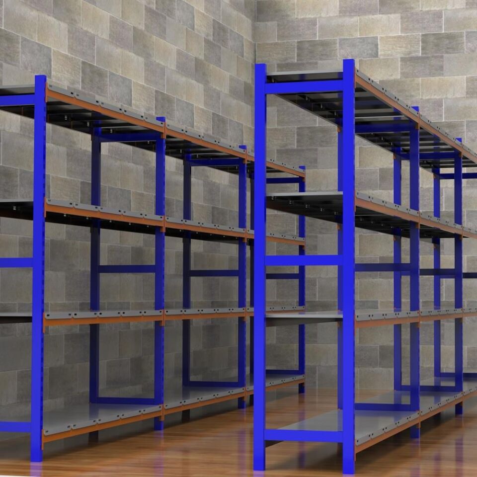 5 Katlı 3'lü Depo Rafı - 300-350 Kg Taşıma Kapasiteli Hafif Rack Raf