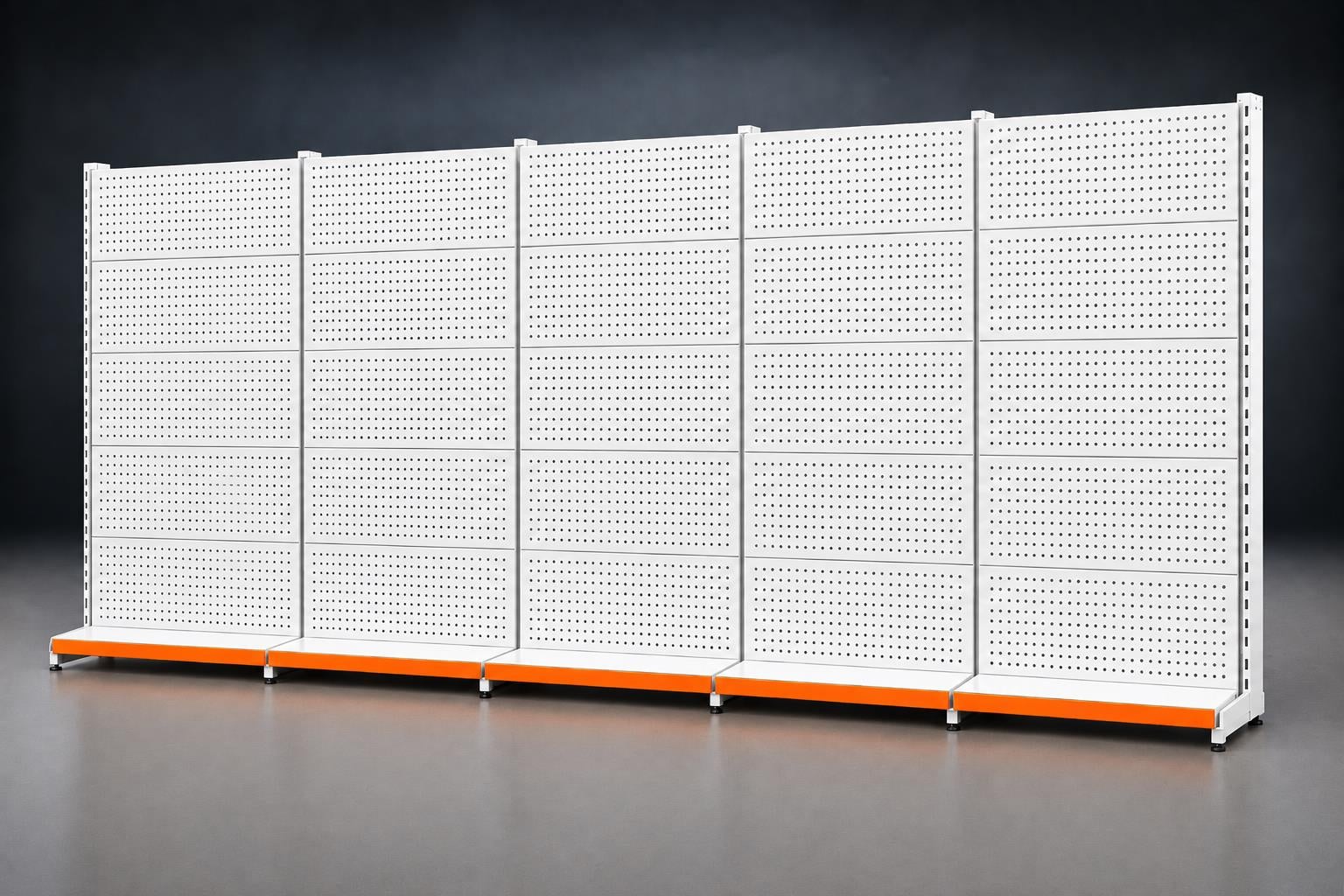 Hırdavat Rafı (Ekonomik) 5'li Duvar Ünitesi-Bazasız  H:220 cm