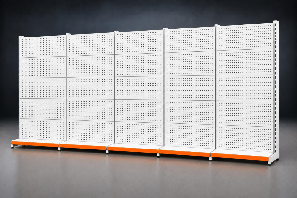 Hırdavat Rafı (Ekonomik) 5'li Duvar Ünitesi-Bazasız  H:220 cm