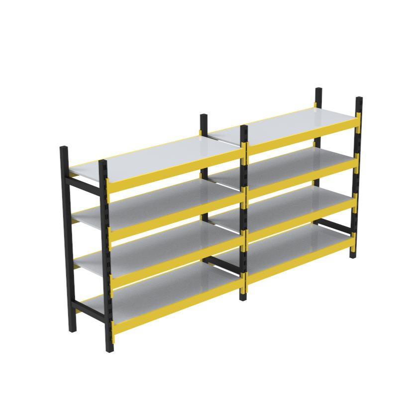 4 Katlı Duble Midi Rack - Ekonomik Depo,Arşiv, Kiler Rafı