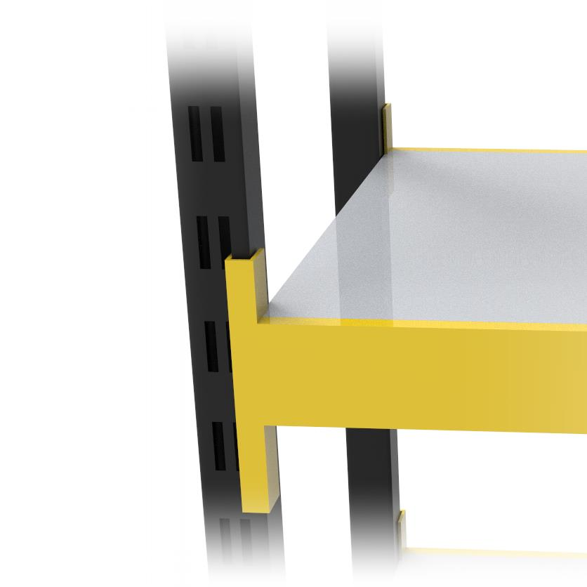 4 Katlı Duble Midi Rack - Ekonomik Depo,Arşiv, Kiler Rafı