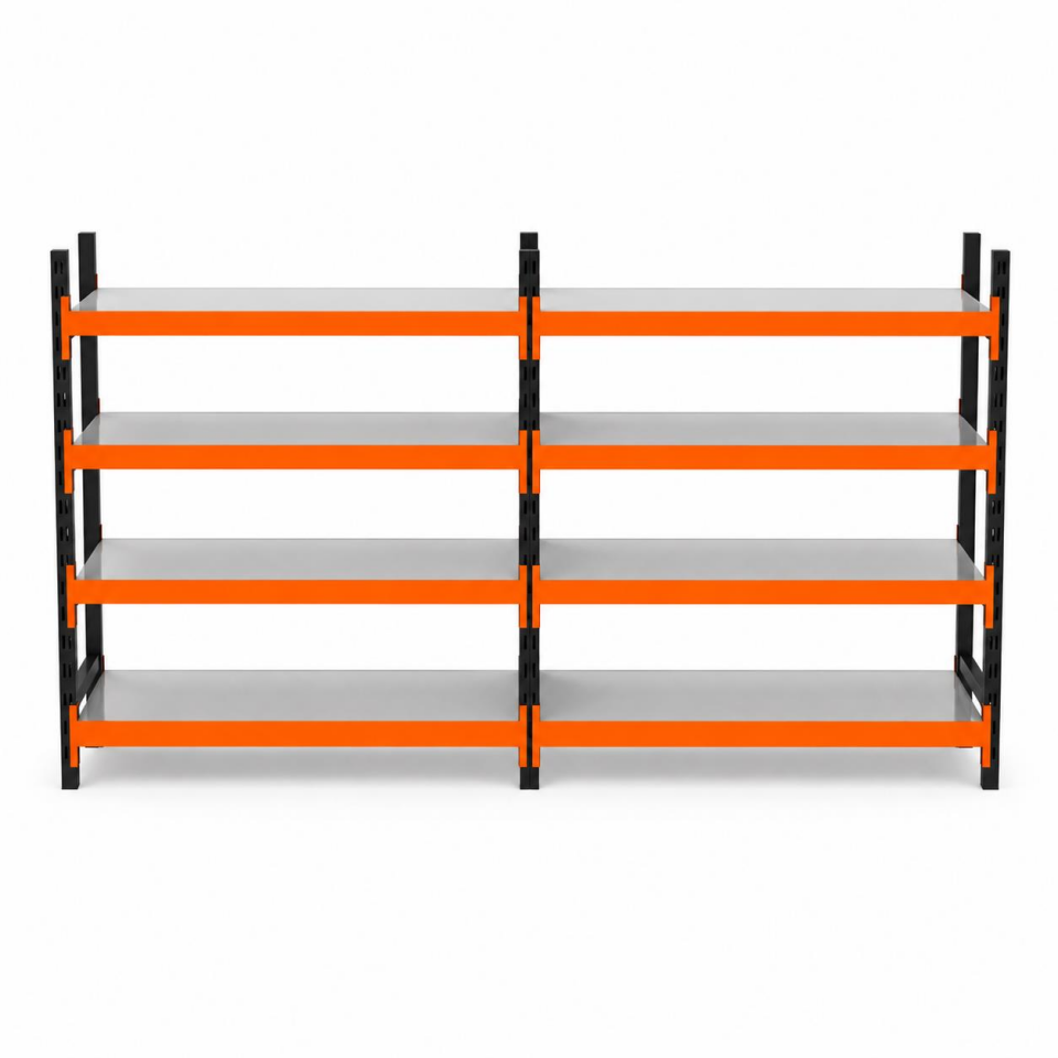 4 Katlı Duble Midi Rack - Ekonomik Depo,Arşiv, Kiler Rafı