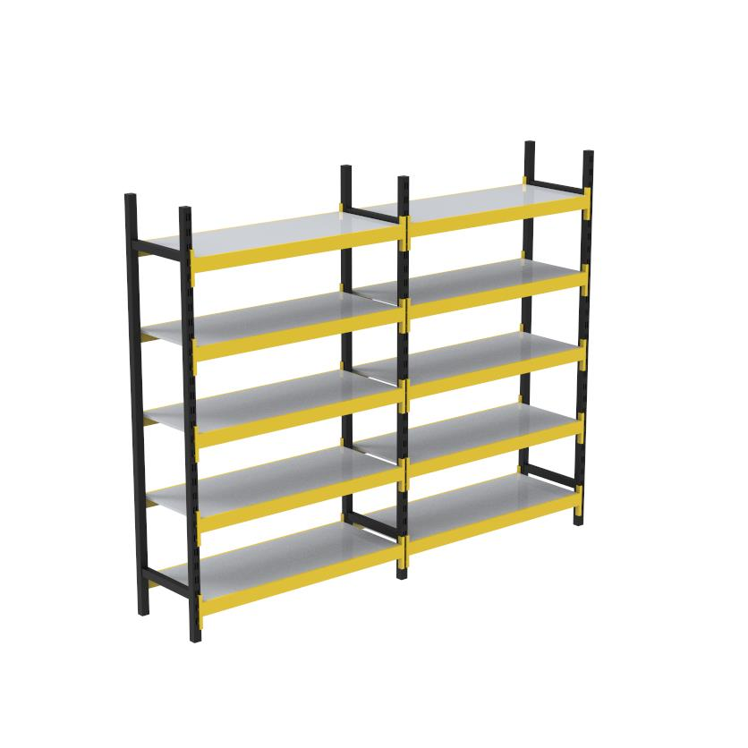 5 Katlı Duble Midi Rack - Ekonomik Depo,Arşiv, Kiler Rafı