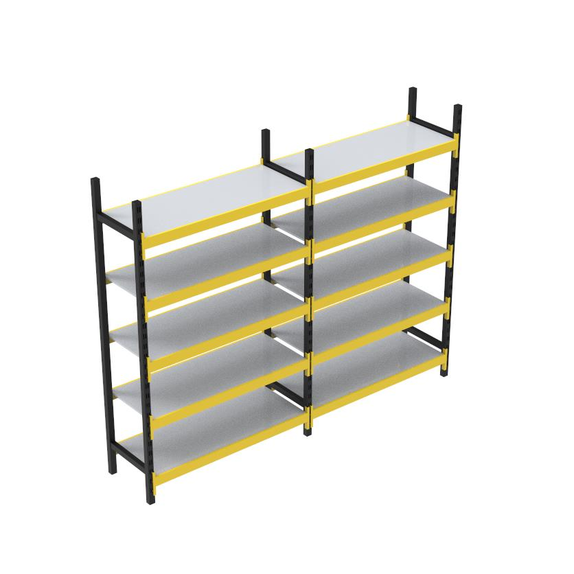 5 Katlı Duble Midi Rack - Ekonomik Depo,Arşiv, Kiler Rafı