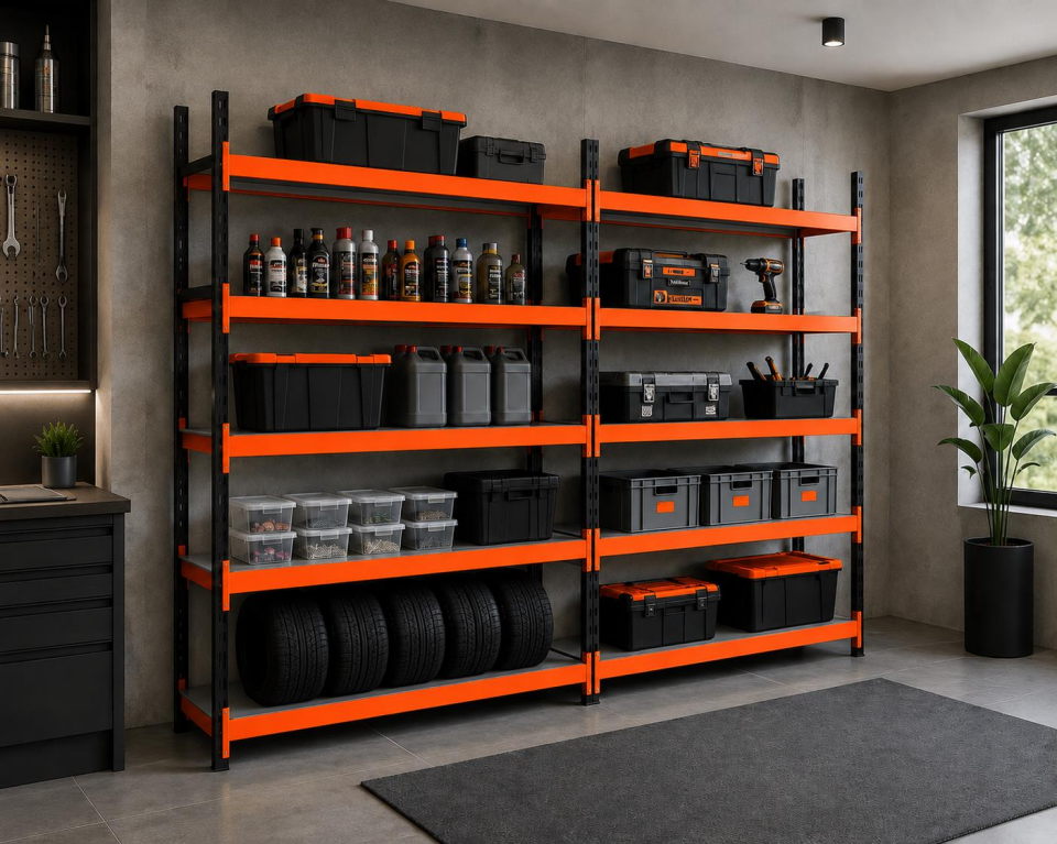 5 Katlı Duble Midi Rack - Ekonomik Depo,Arşiv, Kiler Rafı