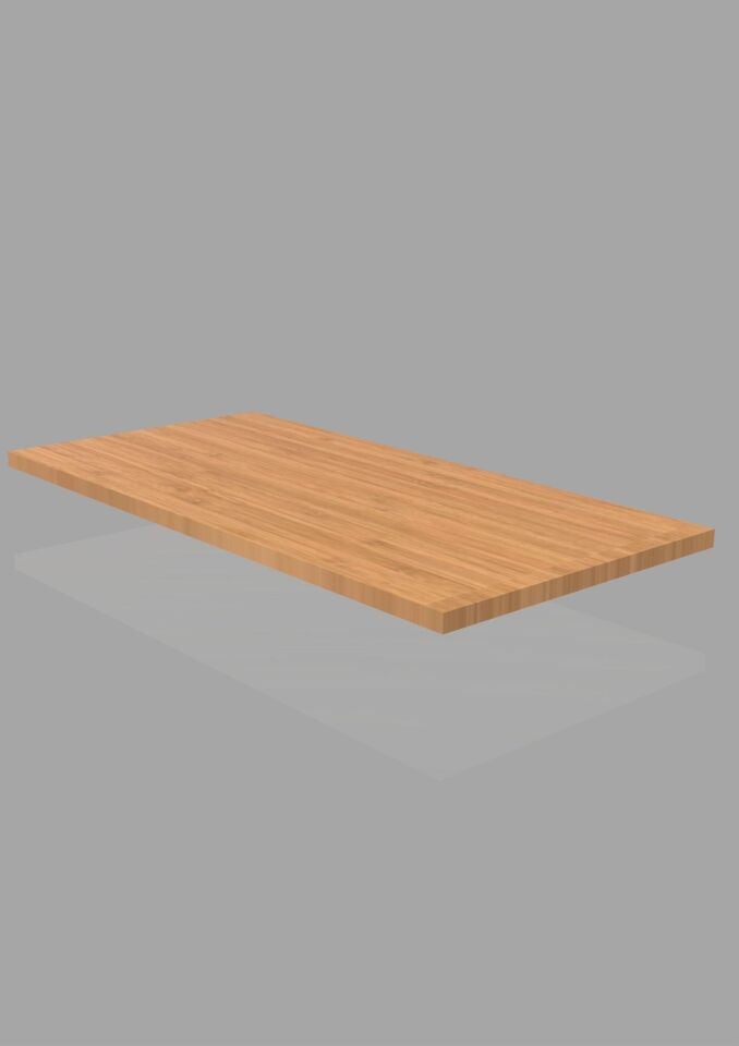 20x60 Cm Bambu Ahşap Raf - Suntalam Tekli Raf