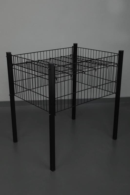 40x60 Cm (Siyah Profil Ayaklı) Havuz Sepet - Market, Mağaza, Vitrin, Promosyon Havuz Sepeti