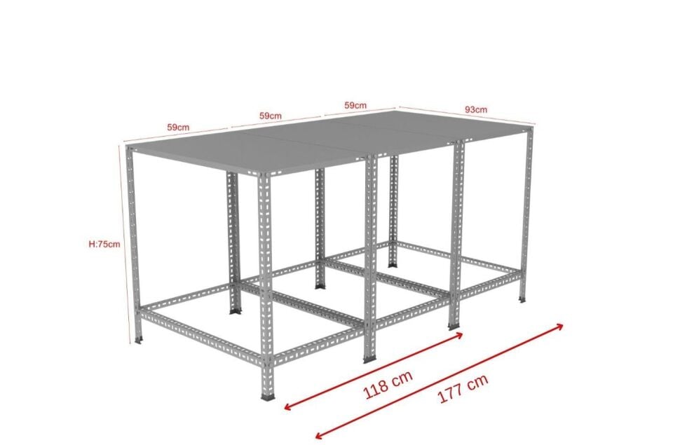 PAKETLEME MASASI - ATÖLYE, DEPO, HOBİ ÇALIŞMA MASASI