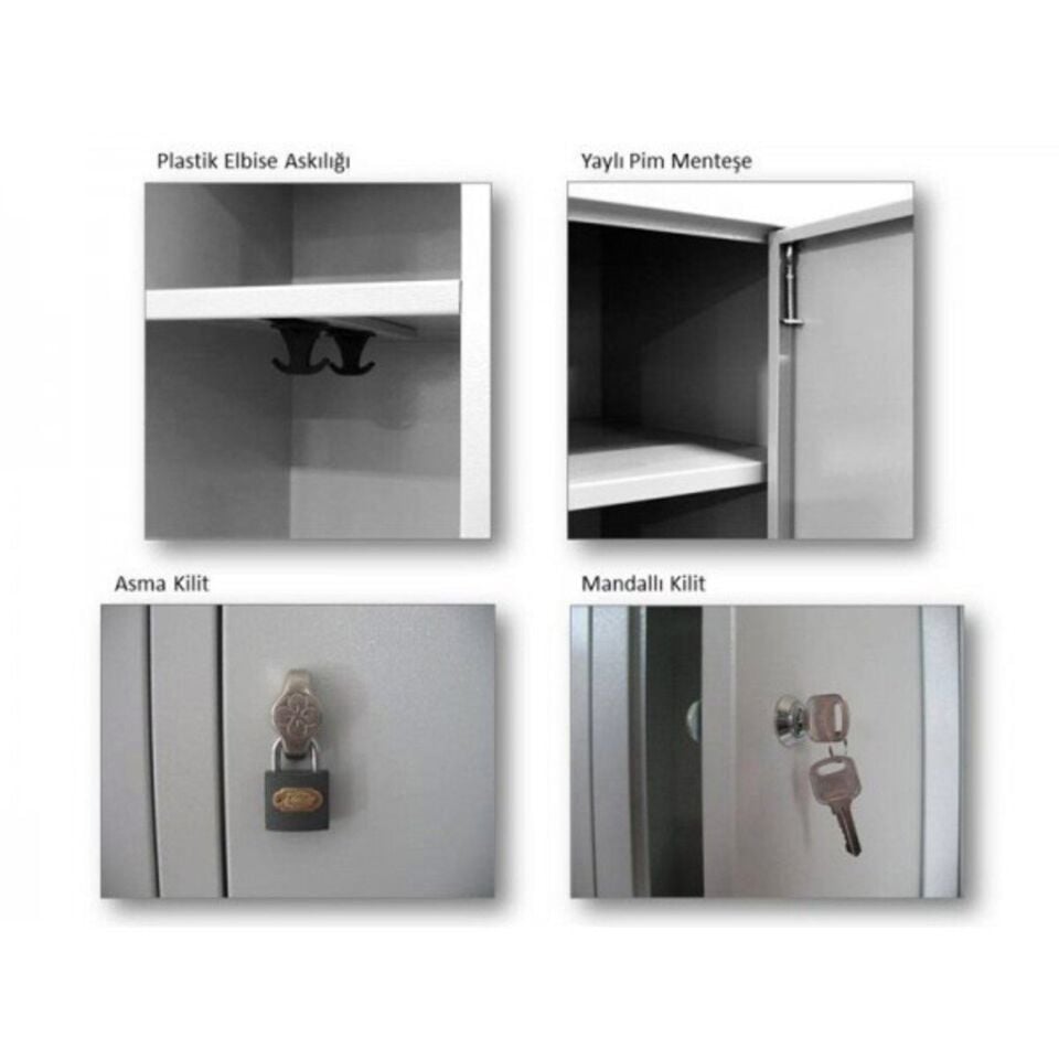 Ofis Standart 6'lı Soyunma Dolabı