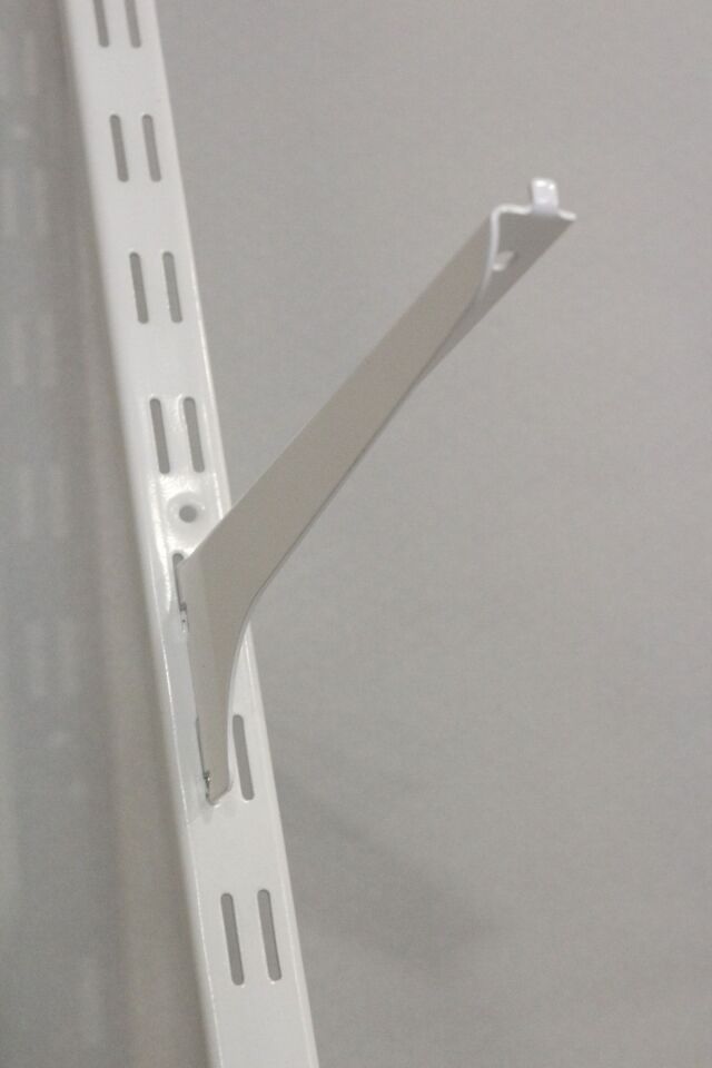 2 Adet 200 Cm Beyaz Çift Delikli Raf Dikme Destek Profili - Raf Direği