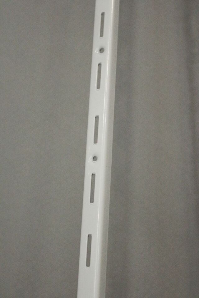 4 Adet 200 Cm Beyaz Tek Sıra Delikli Raf Dikme Destek Profili - Raf Direği