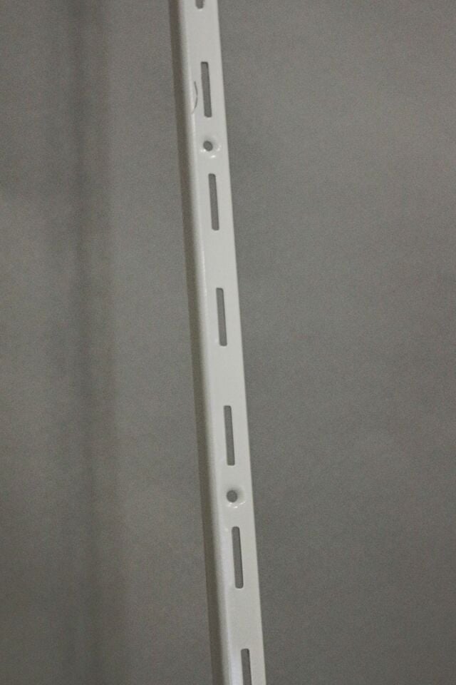 4 Adet 200 Cm Beyaz Tek Sıra Delikli Raf Dikme Destek Profili - Raf Direği