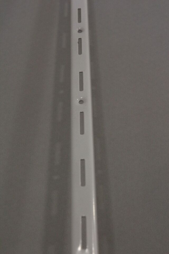 4 Adet 200 Cm Beyaz Tek Sıra Delikli Raf Dikme Destek Profili - Raf Direği