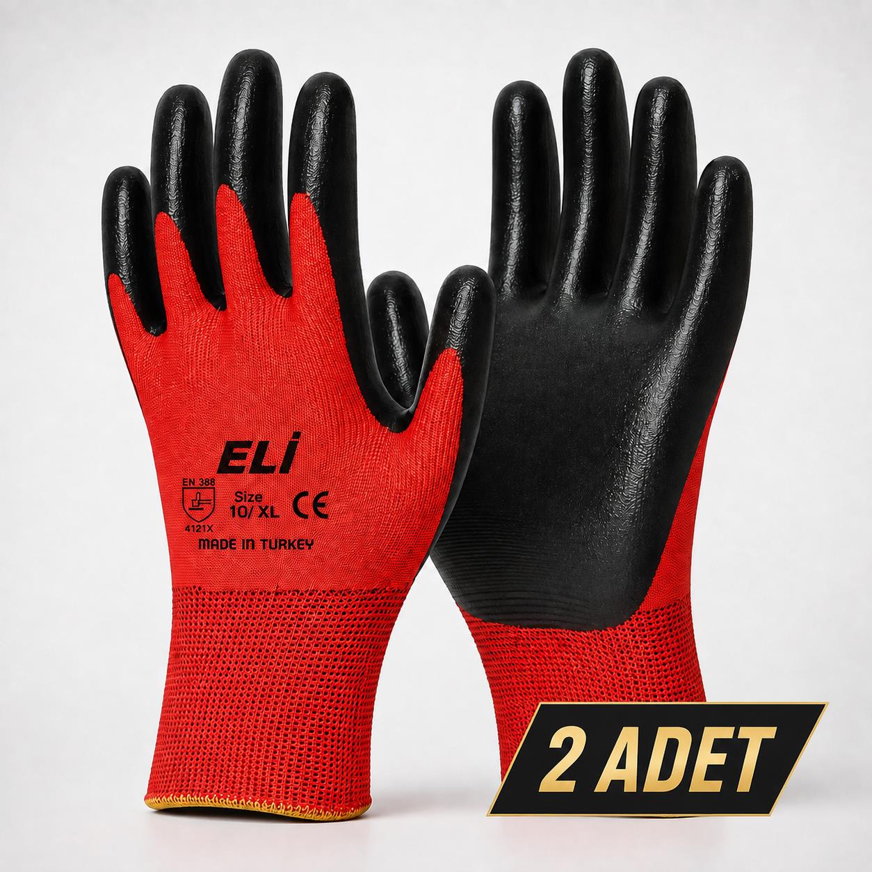 2 Adet 9 Numara İş Eldiven