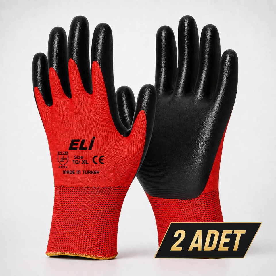 2 Adet 9 Numara İş Eldiven
