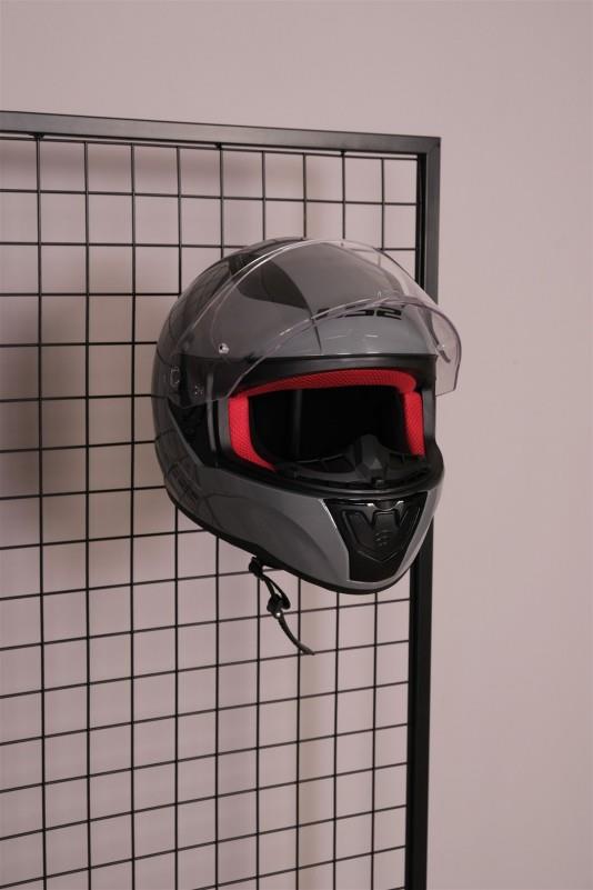 Siyah Tel Rafa Motosiklet Kask Tutucu