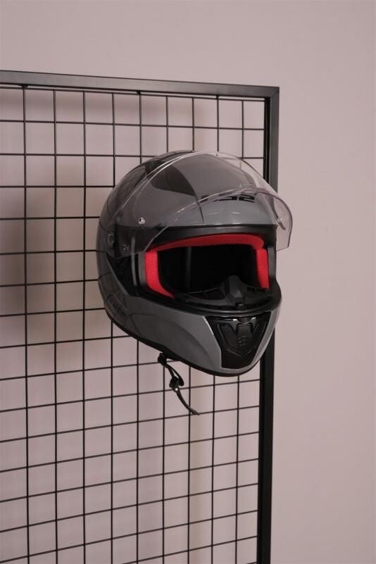 Siyah Tel Rafa Motosiklet Kask Tutucu