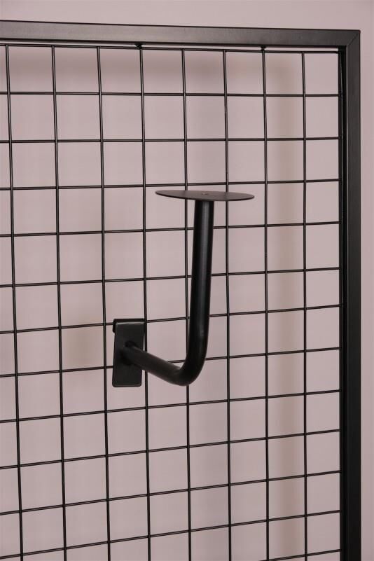 Siyah Tel Rafa Motosiklet Kask Tutucu