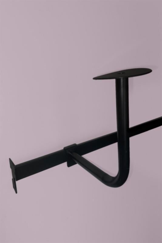 Siyah 10x30 Profile Geçme Motosiklet Kask Tutucu